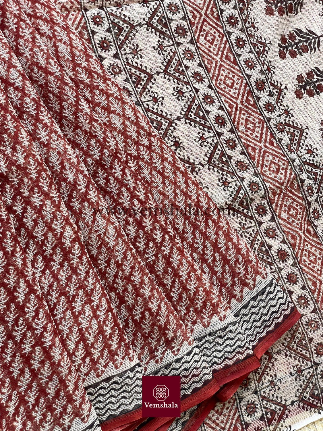 Bagru Hand Block Print Sarees